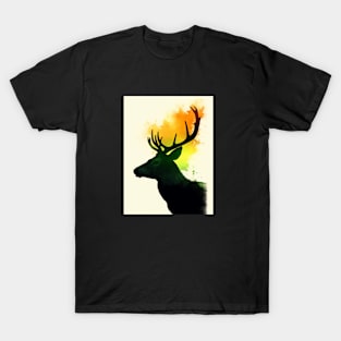 Watercolored deer T-Shirt